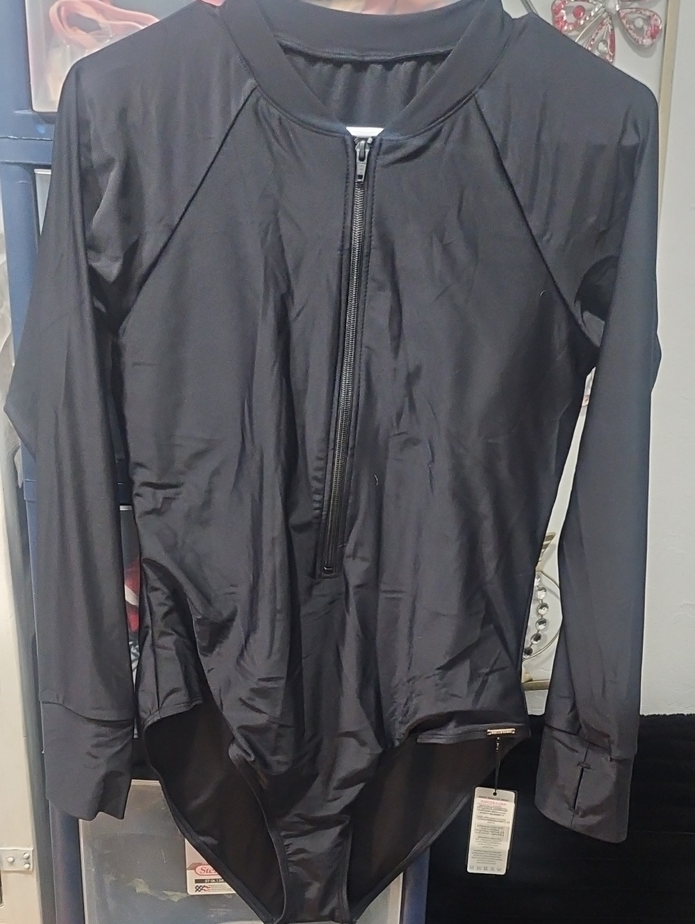 RELLECIGA Black One-Piece Swimsuit